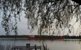 Вид с бунгало на реку Дунай